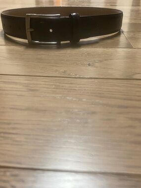 Kids Brown 100% Leather Belt with Classic Buckle